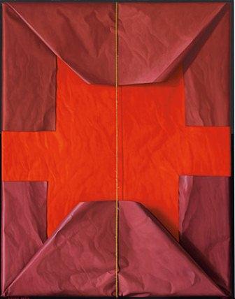 Claudio Bravo (1936-2011) Red Package, 2005 signed 'CLAUDIO BRAVO' (lower left) dated 'MMV' (lower right) Oil on canvas. 57 1/4 x 44 7/8 in. Estimate: $700,000-900,000