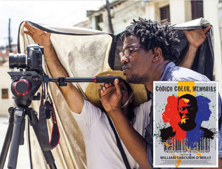 William Sabourin durante el rodaje en Santiago de Cuba.