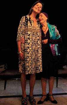 Alicia Alonso junto a Carolina de Mónaco en un memorable encuentro. Foto: Nancy Reyes.