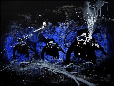 Alejandro Lescay De la serie los Hijos de Matías Péres III acrilico linzo 150x200 cm 2014