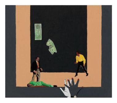 Rosalyn Drexler, Money Mad, 1988. (Photo: Courtesy of Garth Greenan Gallery)