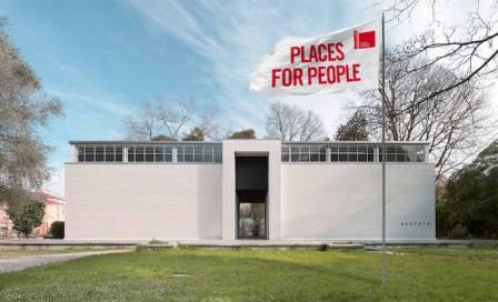 Austria is re-developing empty office buildings parallel to its installation at the Austrian Pavilion in Venice. Photo: Austria at the Venice Biennale via Facebook.