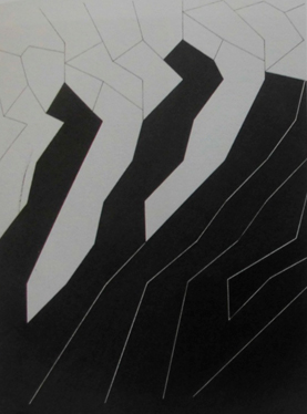 Asins, Elena. Sin título. 1978 (enero). Tinta china sobre cartulina| indian ink on cardboard. 45 x 32,2 cm.