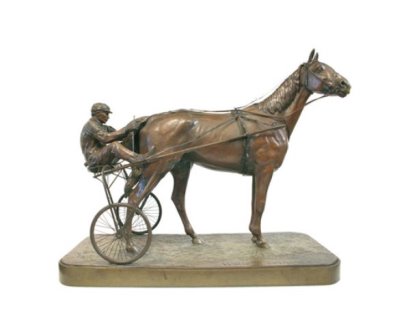 Walter Winans’s An American Trotter won a gold medal for sculpture at the first Olympic Art Competitions, held in Stockholm in 1912. Courtesy of the Idrottmuseet i Malmö.