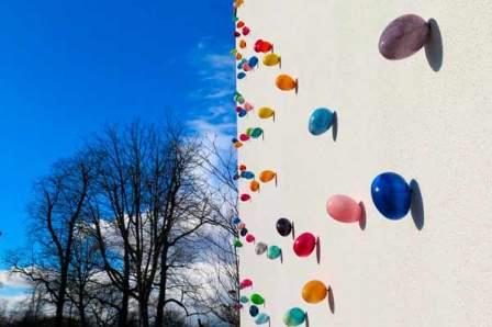 Pascale Marthine Tayou. Pascale´s Eggs  Cortesía de Galleria Continua