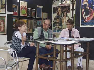 Iris Leyva, Alexis Triana y Nicolás Dorr