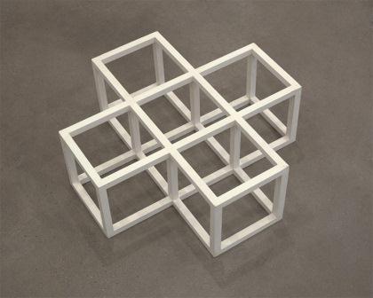 5 Unit Cross. Sol Lewitt, 1971