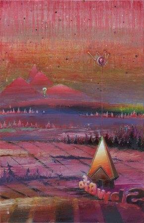 Maik Wolf, Westtext Interna 3, 2015, Oil on Canvas, 100 x 65 cm      