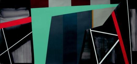 FOD Sin título, 2015 Tinta china y acrílico sobre papel 142 x 302 cm