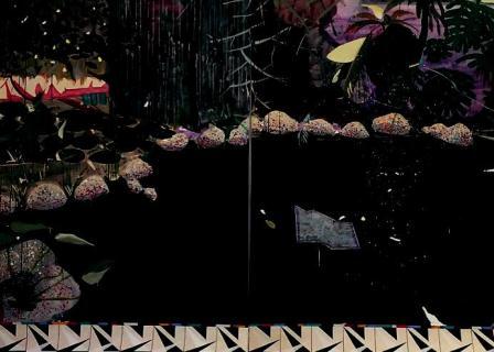 Miki Leal Bodegón Rousseau, 2015 Acuarela y acrílico sobre papel 220 x 152 cm