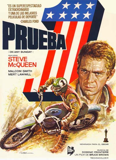 Afiche de una de sus películas de motos