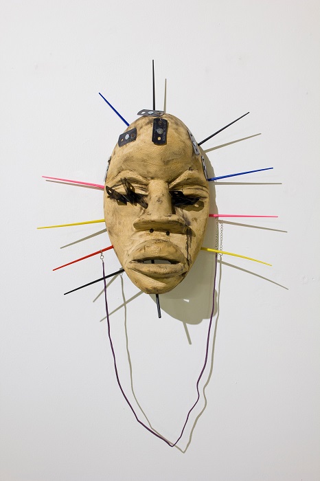 Masque délavé "(2015) by Pascale Marthine Tayou. © Art Basel