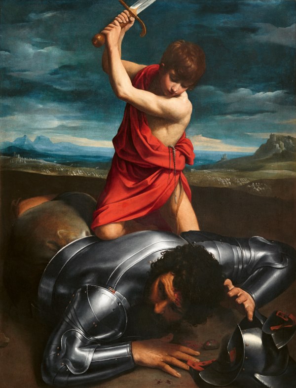 David decapitando a Goliat Guido Reni Óleo sobre lienzo, 174,5 x 133 cm h. 1606-7 Remagen, Arp Museum Bahnhof Rolandseck / Sammlung Rau für UNICEF