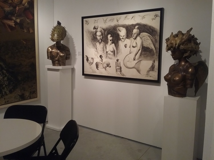 Galería Cernuda Art en Art Miami. Obras de Roberto Fabelo