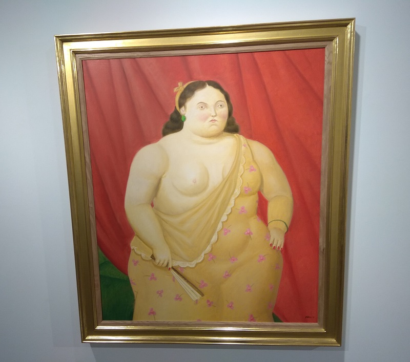Obra de Fernando Botero en exposición en Barcelona
