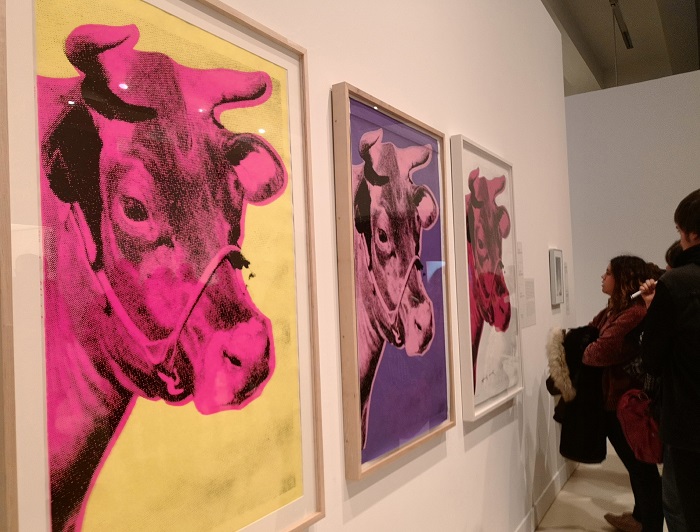 Obras en expo de Warhol