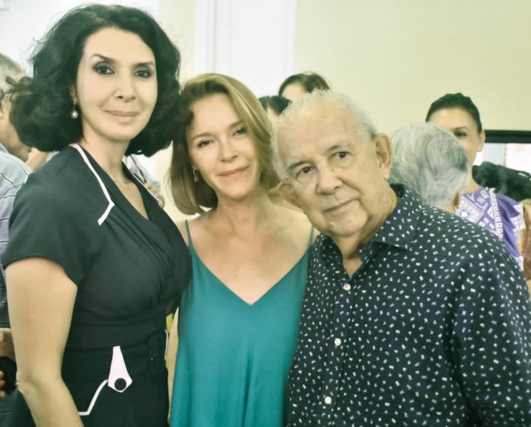 Eugenia Eiriz, María Esteve y Miguel Cabrera, historiador del Ballet Nacional de Cuba