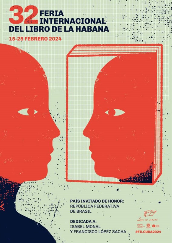 Cartel de la 32 Feria Internacional del Libro de La Habana, FILH 2024