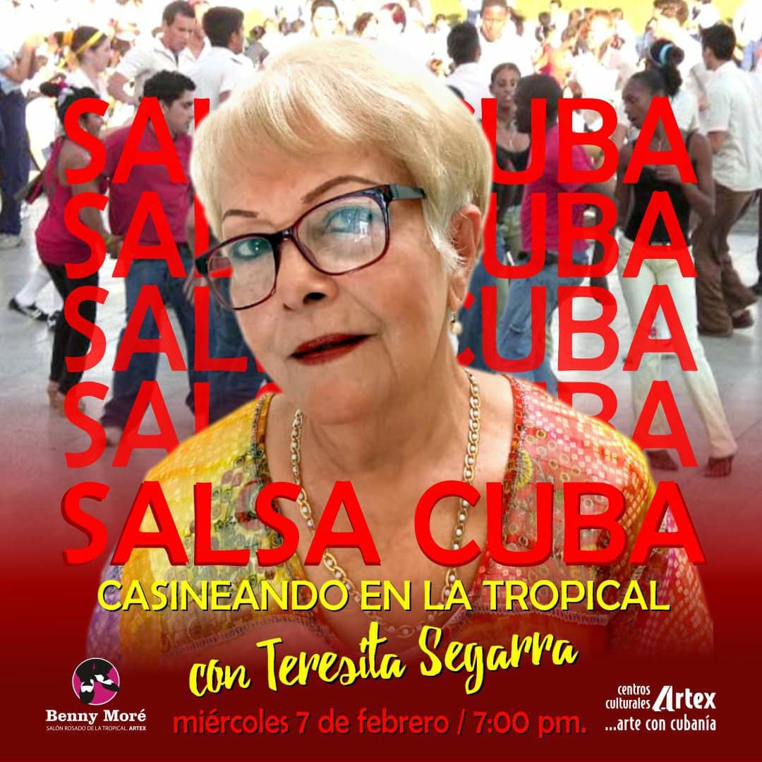 Cartel del espacio “Salsa Cuba Casineando en la Tropical” 