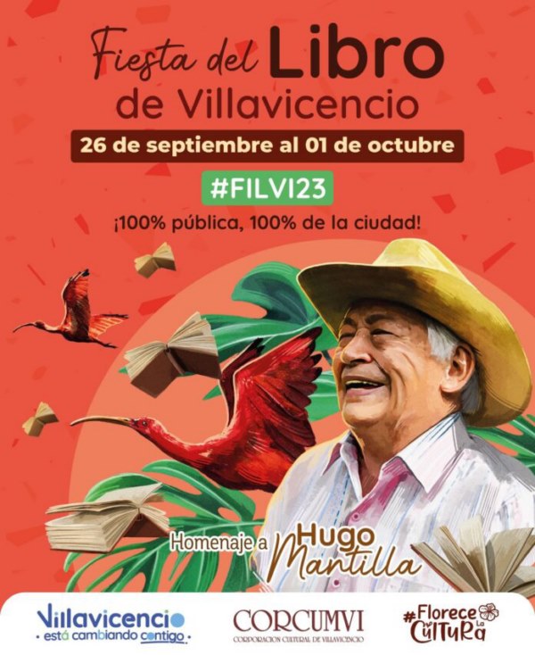 cartel de la Fiesta del Libro en Villavicencio 