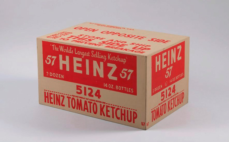  Andy Warhol. “Caja de kétchup Heinz”, 1964. Collection of the Andy Warhol Museum, Pittsburgh. © 2017 The Andy Warhol Foundation for the Visual Arts, Inc. / VEGAP   