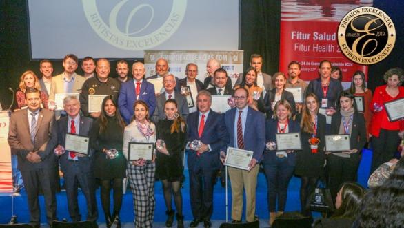 Foto de familia en Premios Excelencias 2019 en FITUR 