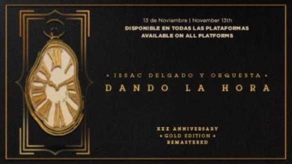 Carátula disco Dando la Hora de Isaac Delgado
