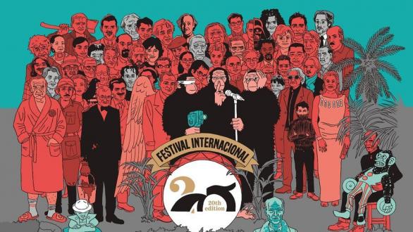 Cartel de la vigésima edición del festival de cine de las palmas de gran canaria 