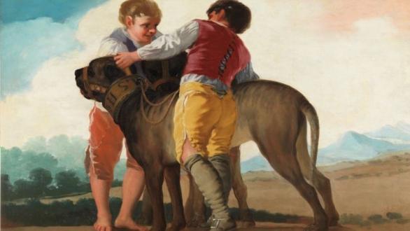 “Niños con mastines” de Goya