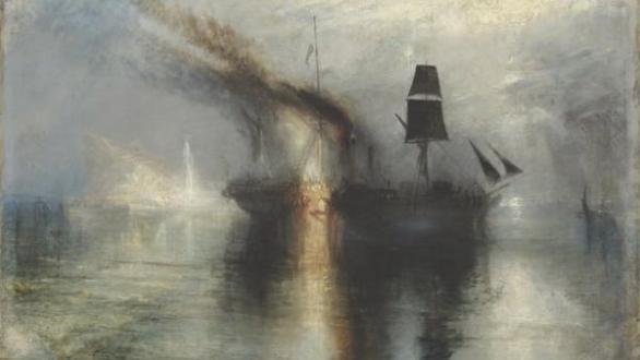 J. M. W. Turner, Peace – Burial at Sea, Exhibited 1842 Oil on canvas, 34 1/4 x 34 1/8 in. Tate Britain, London, accepted by the nation as part of the Turner Bequest 1856, N00528 Photo: © Tate, London, 2020  