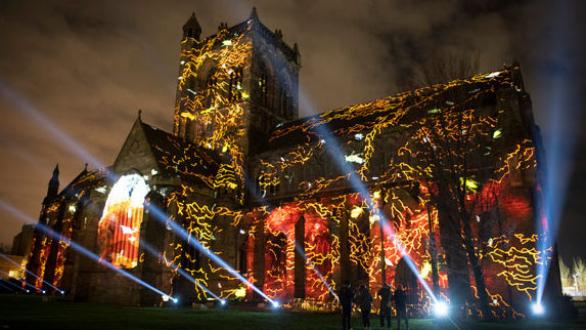 About Us - at Paisley Abbey, Scotland, part of UNBOXED: Creativity in the UK. Courtesy of 59 Productions, 2022 Photo: Lesley Martin, PA Media