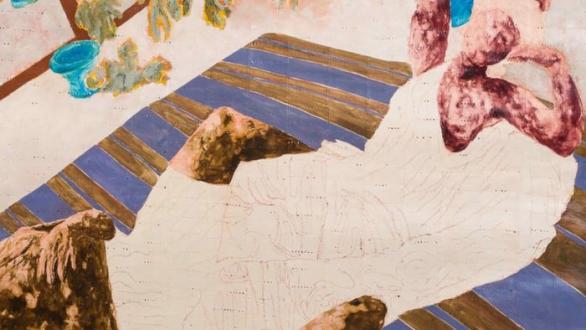 Nengi Omuku, Reclining Figures (detail), 2022. Courtesy of the artist and Pippy Houldsworth Gallery, London