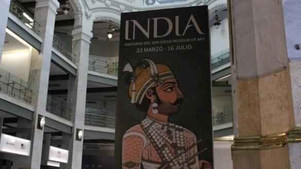 cartel de la muestra India. Pinturas del San Diego Museum of Art