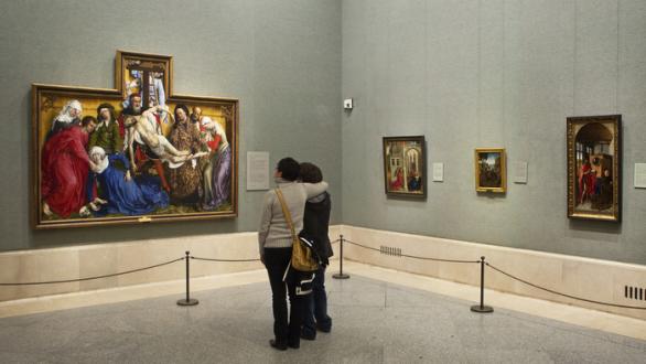 sala 58. El Descendimiento, Van der Weyden. Museo Nacional del Prado