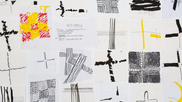Vera Molnar, Croix, Drawings, 2023 © Courtesy the artist and Galerie 8+4