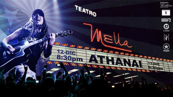 Cartel del Concierto de Athanai en el Teatro Mella