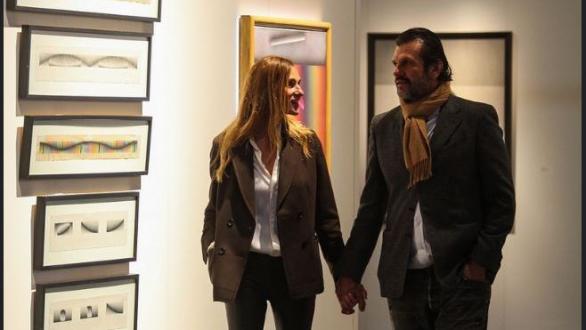 Lara Bernasconi y Federico Álvarez Castillo durante la Inauguración Oficial de arteBA 2018. Foto arteBA Fundación