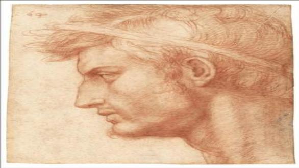 Andrea del Sarto (1486-1530), Study for the Head of Julius Caesar, ca. 1520, red chalk, The Metropolitan Museum of Art, New York; © The Metropolitan Museum of Art. Image source: Art Resource, NY.