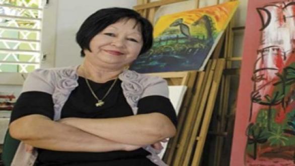 La artista plástica cubana, Flora Fong participa junto con otros 13 artistas en la exposición "Miradas" en Brasil. | Foto: Cuba.cu