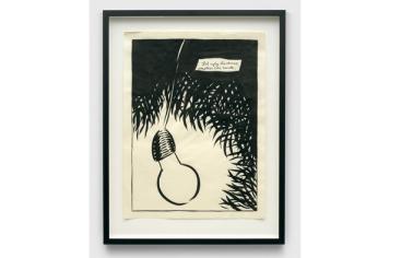 Raymond Pettibon. No title (Let ugly darkness...), 1987  © Raymond Pettibon. Courtesy the artist and David Zwirner Photo: Kerry McFate