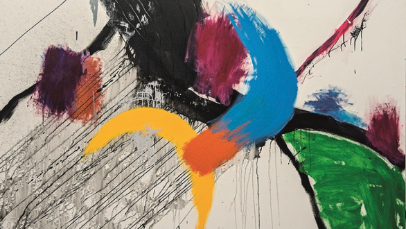Caballo que se desboca, 2017. Téc. mixta, 200 x 200 cms | Papartus