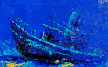 cuadro alfonso cruz pintado bajo el mar