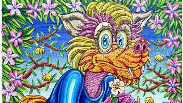 Detalle de la obra Voy con todo 