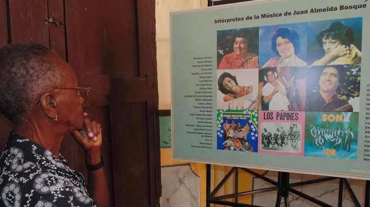 La exposición "Juan Almeida el compositor" en Tercer Frente y La Habana