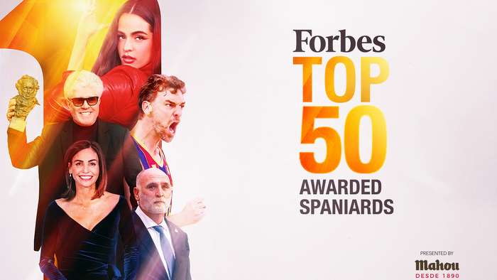 Los 50 españoles más premiados según Forbes 