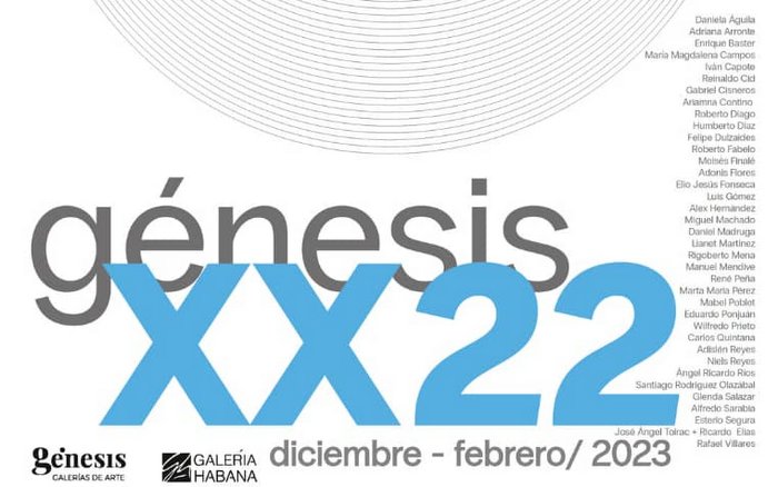 Génesis XX22: una invitación a celebrar con buen arte cubano 