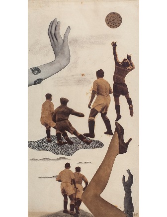 Futbolistas, extremidades y reloj. Nicolás de Lekuona, 1935