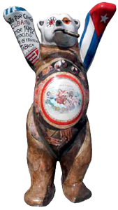Caption: Cuban Bear, Exhibition: United Buddy Bears in Havana