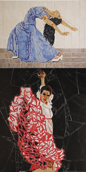 Al-Andaluz. 2013 (62 cm x 84 cm) / Emigrantes. 2013 (82 cm x 60 cm)
