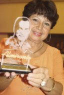 Rosalía Arnáez, premiada en la cartegoría de Locutores, Animadores y Narración oral.